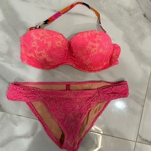 Victorias Secret Crocheted Lace Bikini